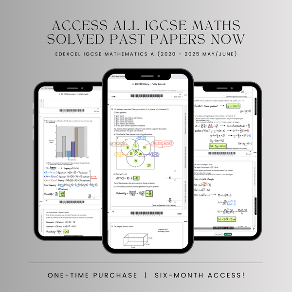 Solving Paper IGCSE Maths - Solved Papers Bundle – Smart Study Campus
